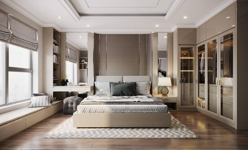 Giường ngủ chung cư hiện đại Giường ngủ chung cư hiện đại