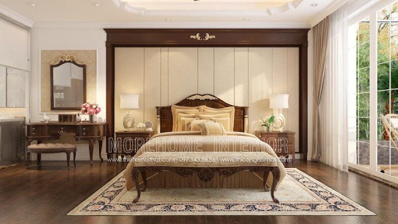 Giường ngủ gỗ óc chó Giường ngủ gỗ óc chó