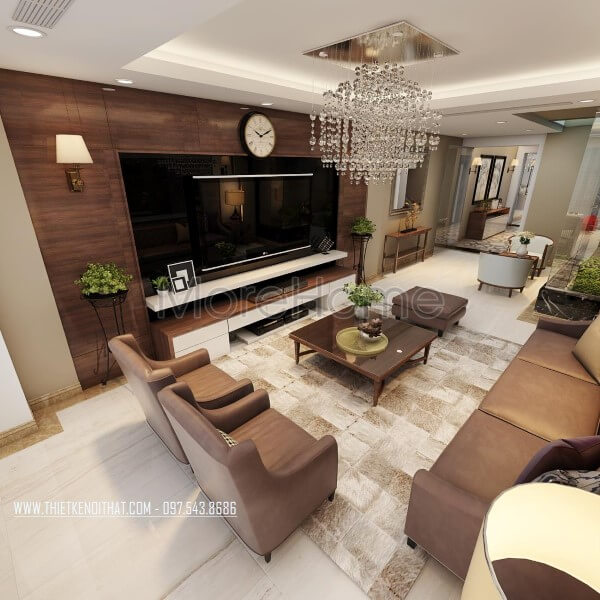 Thiết kế nội thất phòng khách với nội thất gỗ hiện đại đẹp độc đáo Tiết lộ các mẫu thiết kế phòng khách ưa chuộng nhất hiện nay