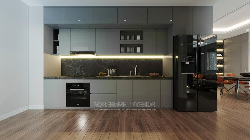 Mẫu tủ bếp cho nhà chung cư nhỏ tuyệt đẹp, giá rẻ Tủ bếp hiện đại, tủ bếp chữ u, tủ bếp chữ i, tủ bếp chữ l