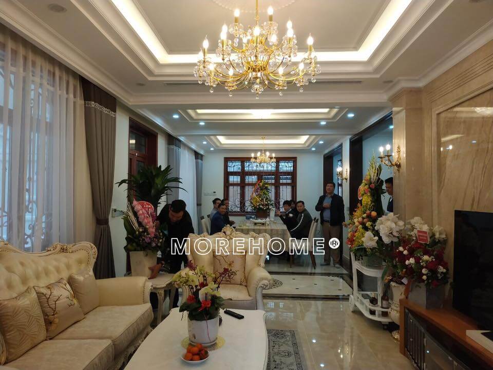 20 mẫu thiết kế phòng khách biệt thự được chuộng tại Hà Nội