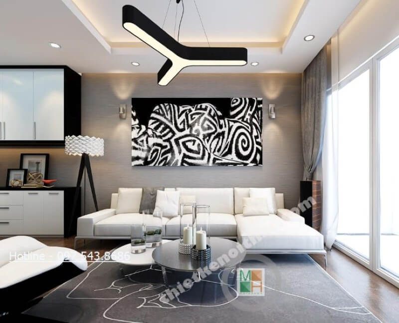 Mẫu sofa góc được thiết kế tối giản nhưng vẫn đảm bảo công năng sử dụng, tạo cảm giác vững chãi và chắc chắn cho người sử dụng