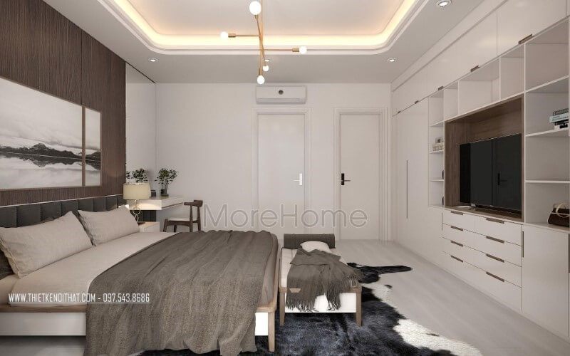 Bố trí nội thất phòng ngủ hiện đại đẹp cho nhà phố, biệt thự, chung cư.
